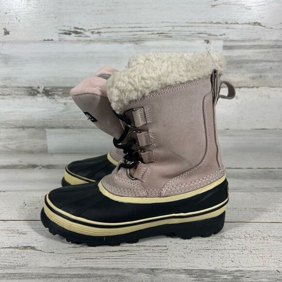 Ozark Trail‎ Womens Griz 09 Black Taupe Lace Up Round Toe Snow Duck Boots Size 6 - Picture 2 of 9
